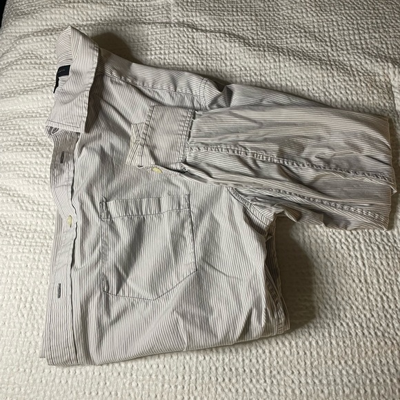 **3 for $21**!!! Banana Rep Men’s long sleeve btn-up, Slim Fit sz L, 16-16.5 nck - Picture 6 of 11